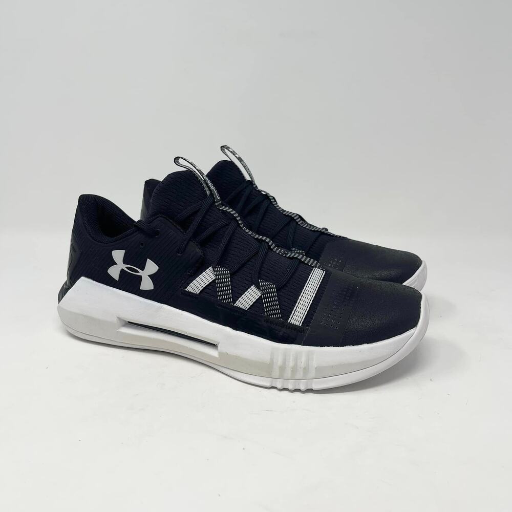 Under‎ Armour Volleyball Shoes Womens 11 Block City 2.0 Black White Athletic